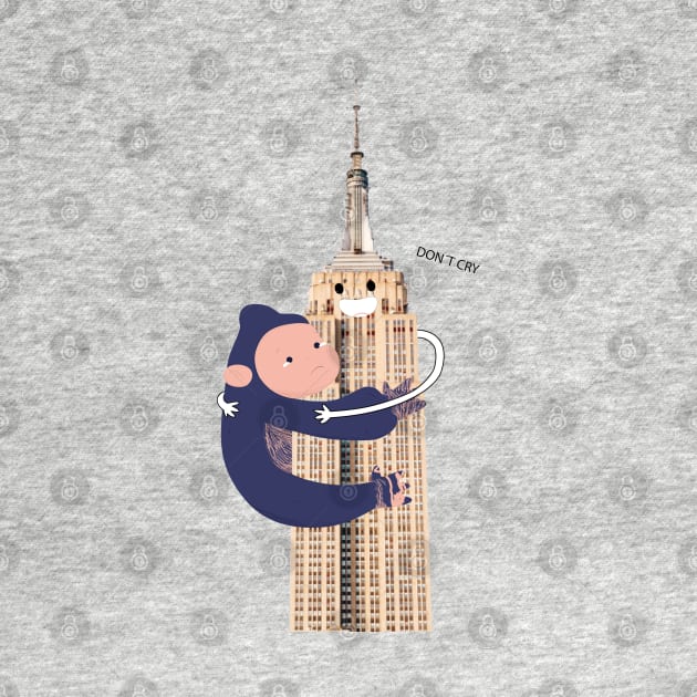 Funny Gorilla Hug Tower by Mako Design 